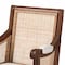 Bali & Pari Desmond Traditional French Beige Fabric and Walnut Brown Finished Wood Accent Chair 238-13313-ZORO - alternate 6